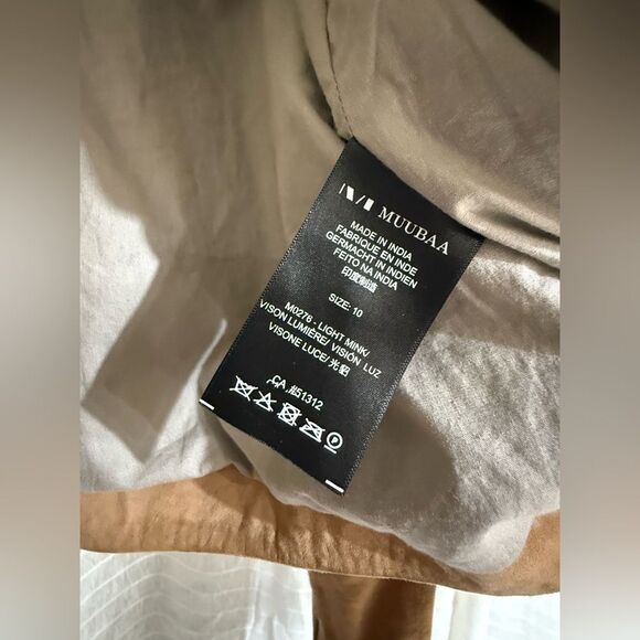 Sensa Brown Suede Drape Jacket - Picture 7 of 11